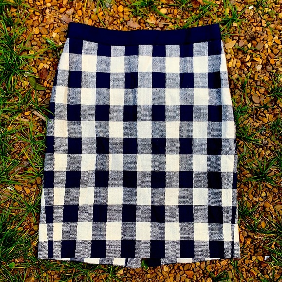 J. Crew Pencil Skirt Plaid Size 0 - Picture 3 of 7